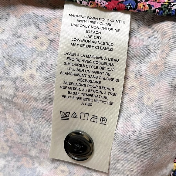 ANTHROPOLOGIE Maeve The Amelia Collared Mini Dress - Pink Combo Floral - Picture 9 of 11